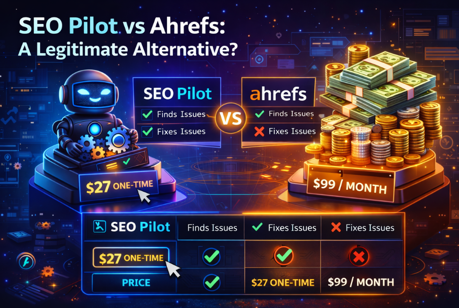 SEO Pilot vs Afrefs comparision